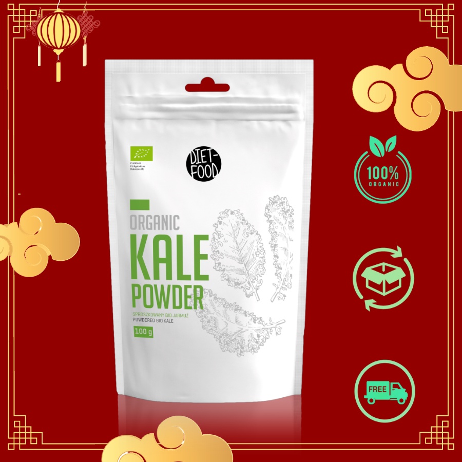 Bột Cải Xoăn Kale 100g Hữu Cơ Diet Food Organic Kale Powder