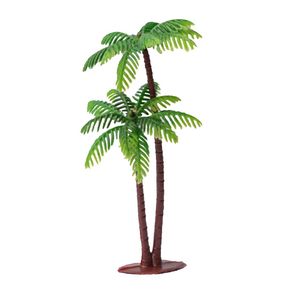 【SPP】5Pcs Mini Coconut Palm Tree Model Plant DIY Landscape Bonsai Dollhouse Decor