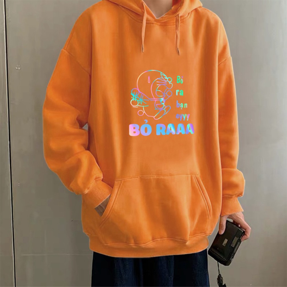 Áo Khoác Nỉ Hoodie Phản Quang Doremon Bỏ Ra Bạn Êiiii PQ06KN