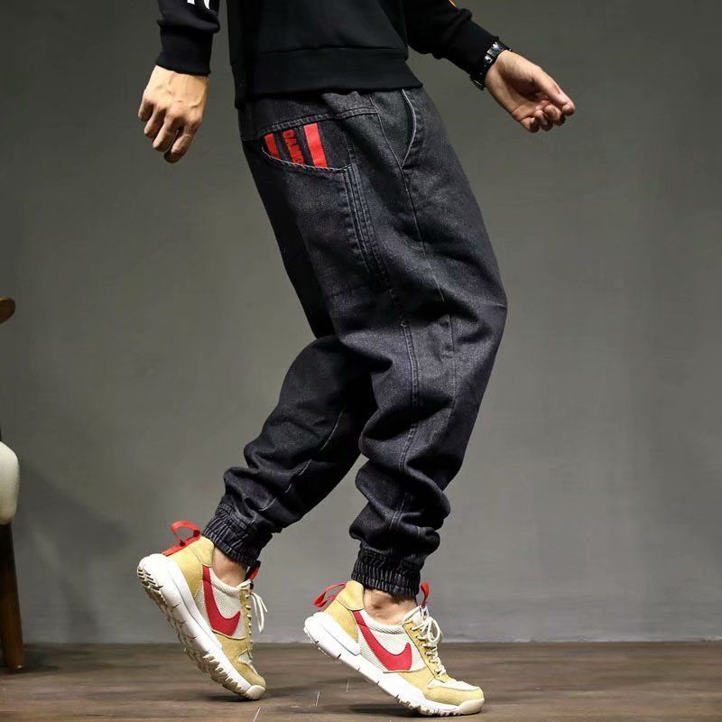 Quần Jeans Rút Dây Form Rộng Size Lớn S-5Xl Phong Cách Hàn Quốc Cho Nam 6 Kiểu