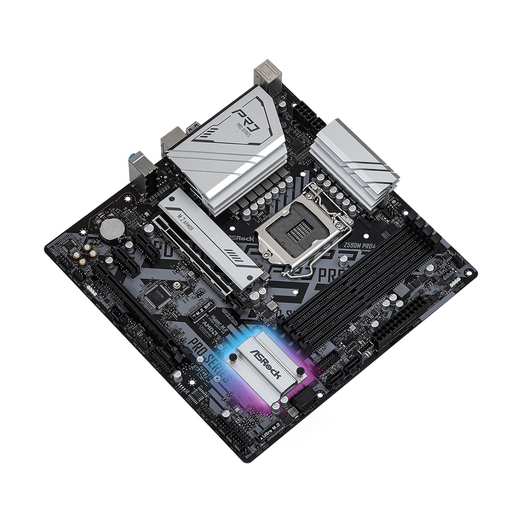 Bo mạch chủ Main Asrock Z590M-Pro 4 - Hàng Chính Hãng - Bảo hành 36 tháng