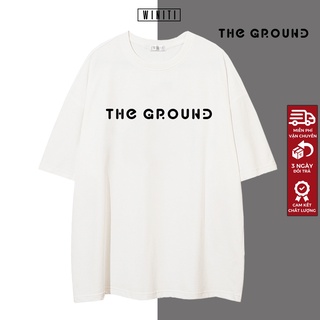 Áo thun unisex phông nam nữ cotton basic form suông rộng phong cách Hàn Quốc The Ground Winiti T shirt