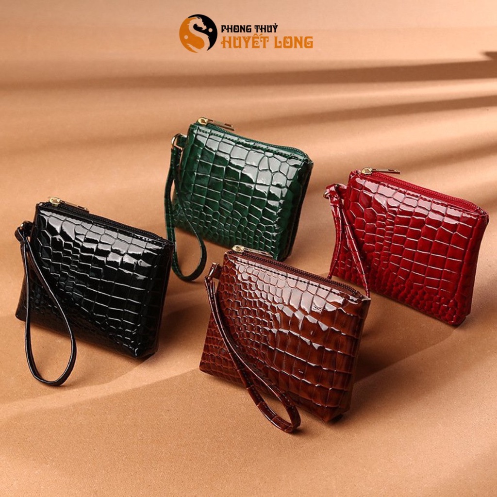 Ví Nữ Cầm Tay Mini Da Rắn Cao Cấp Nhỏ Gọn Siêu Hot, Ví Thẻ Card