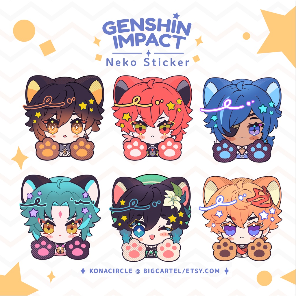 Genshin Impact - Tổng hợp Sticker dễ thương