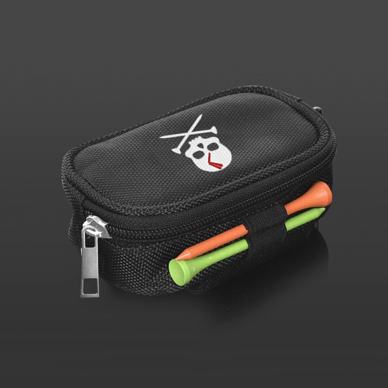 Túi Đựng Gậy Đánh Golf Đeo Hông Có 3 Ngăn Khóa Kéo Họa Tiết Đầu Lâu Cá Tính