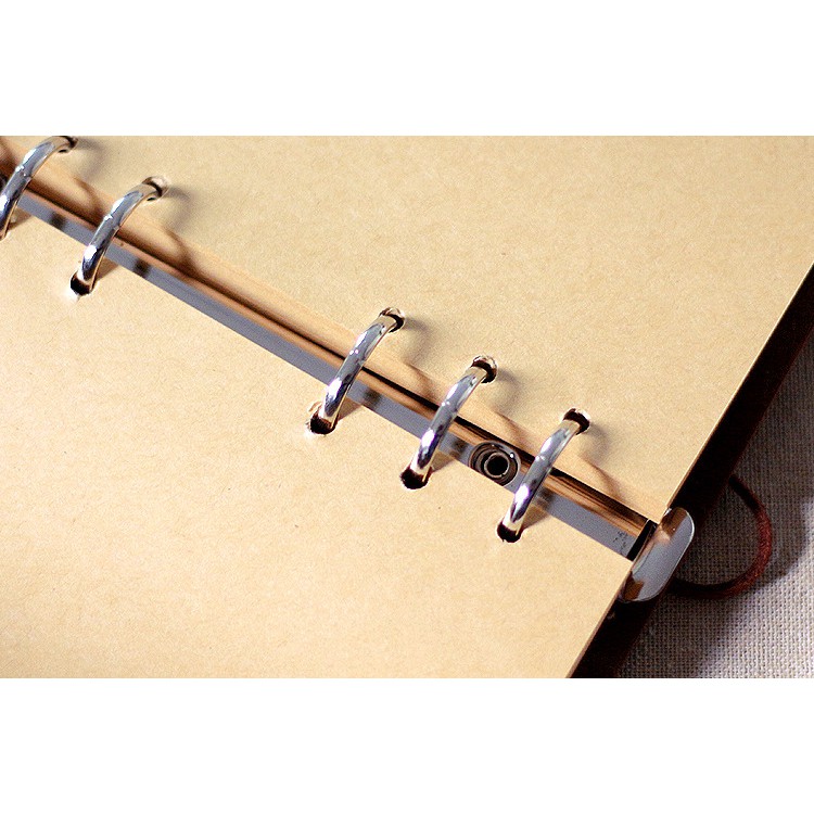 NB04 Sổ Tay Bìa Da Gáy Tròn Traveler Notebook