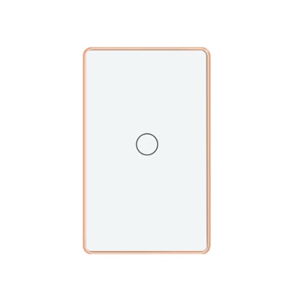 Công Tắc Thông Minh Wifi TUYA Viền Nhôm Vàng