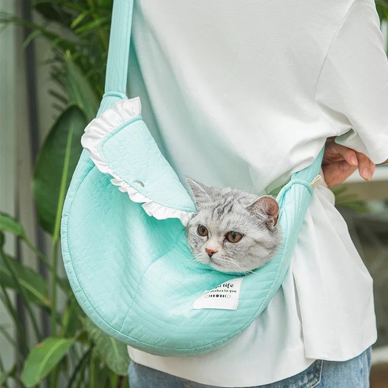 Túi vận chuyển thú cưng - Túi đeo chéo dễ thương cho chó mèo đi muôn nơi cùng với sen