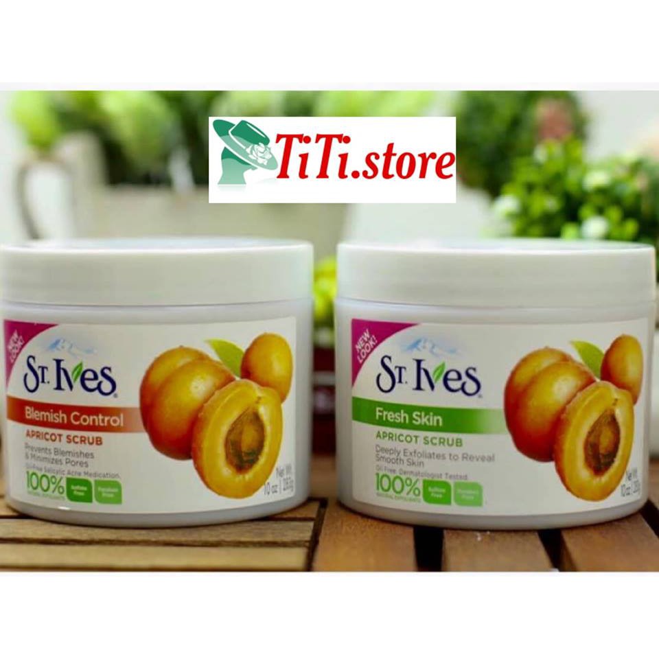 Tẩy Da Chết Hương Mơ St.Ives Dạng Hũ 283g