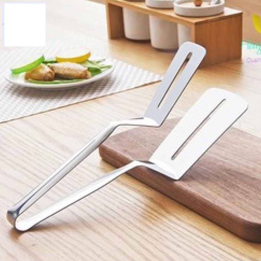 Dụng cụ kẹp và lật thịt , kẹp cá chiên, xẻng chiên trứng , kẹp thực phẩm nóng đa năng loại lớn inox 304 cao cấp tiện lợi