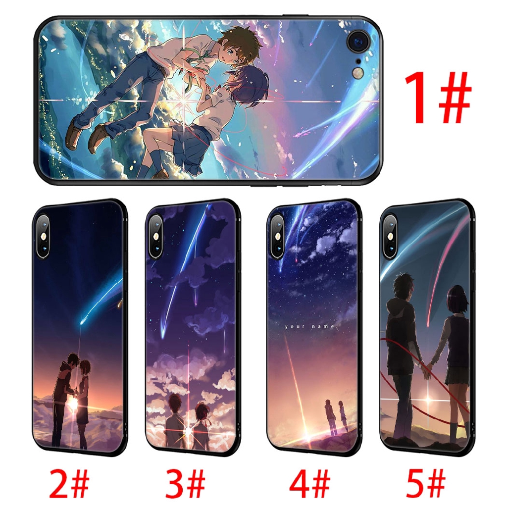 Ốp điện thoại in hình phim anime your name cho iPhone XS Max XR 10 X 7 8 Plus 6s 5s