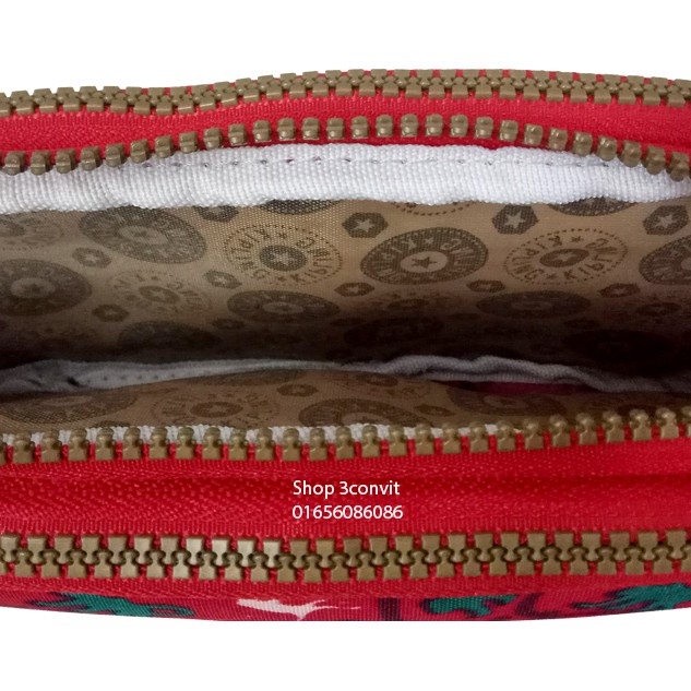 Ví cầm tay 3 ngăn Kipling size 20*10 cm | BigBuy360 - bigbuy360.vn