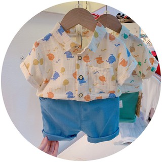 (8-18kg)QCCC Set bộ bé trai QC cao cấp