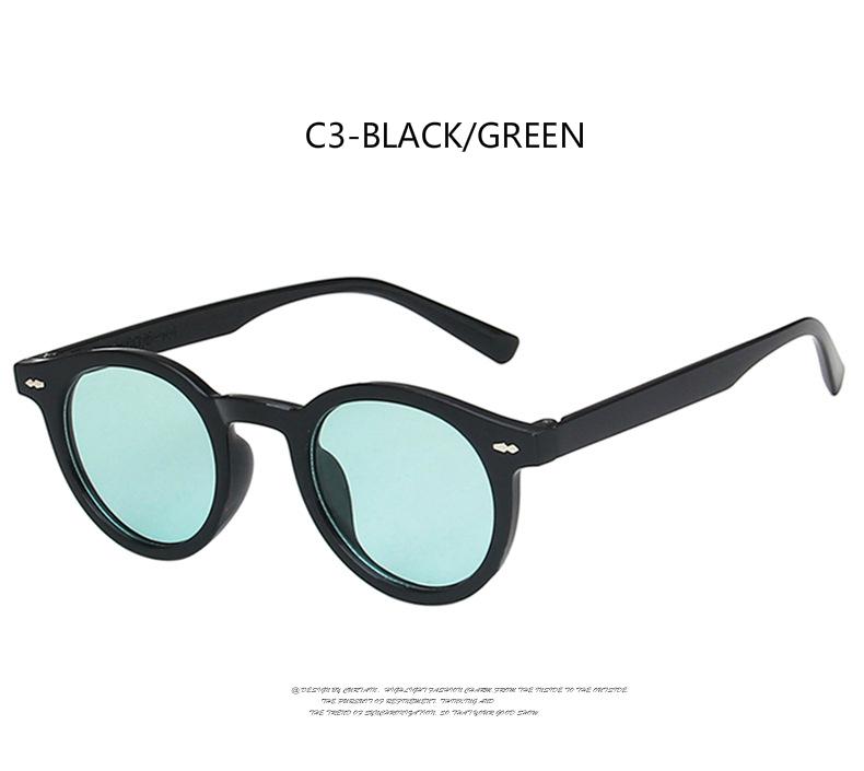 Kính mát gọng tròn kiểu dáng thời trang phong cách retro 2020 dành cho nam và nữ