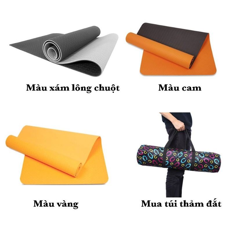 Thảm tập Yoga 2 lớp Thảm Tập Yoga Thái Lan 2 Lớp Cao Cấp - Thảm Tập Thể Dục