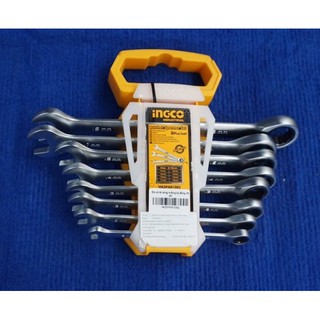 8-19mm bộ 8 cờ lê vòng miệng tự động ingco hkspar1082