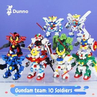 Mô hình Robot Gundam - 10 Mẫu Chiến Binh Nanoblock LBOYU Dunno