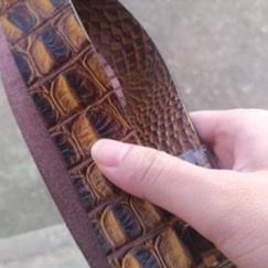 Thắt Lưng Nam Da Bò Nguyên Tấm Dập Vân Cá Sấu Cao Cấp Thời Trang Khóa Tự Động