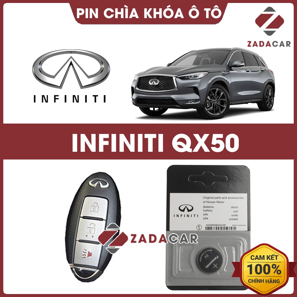 Pin chìa khóa ô tô Infiniti QX50 chính hãng Infiniti sản xuất tại Indonesia 3V