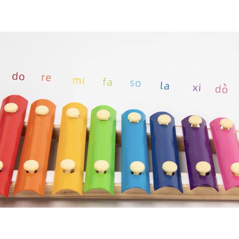 Đàn Gõ Xylophone 8 Đồ chơi Âm Nhạc Tập Tay Cầm Nắm Khéo Léo Cho Bé