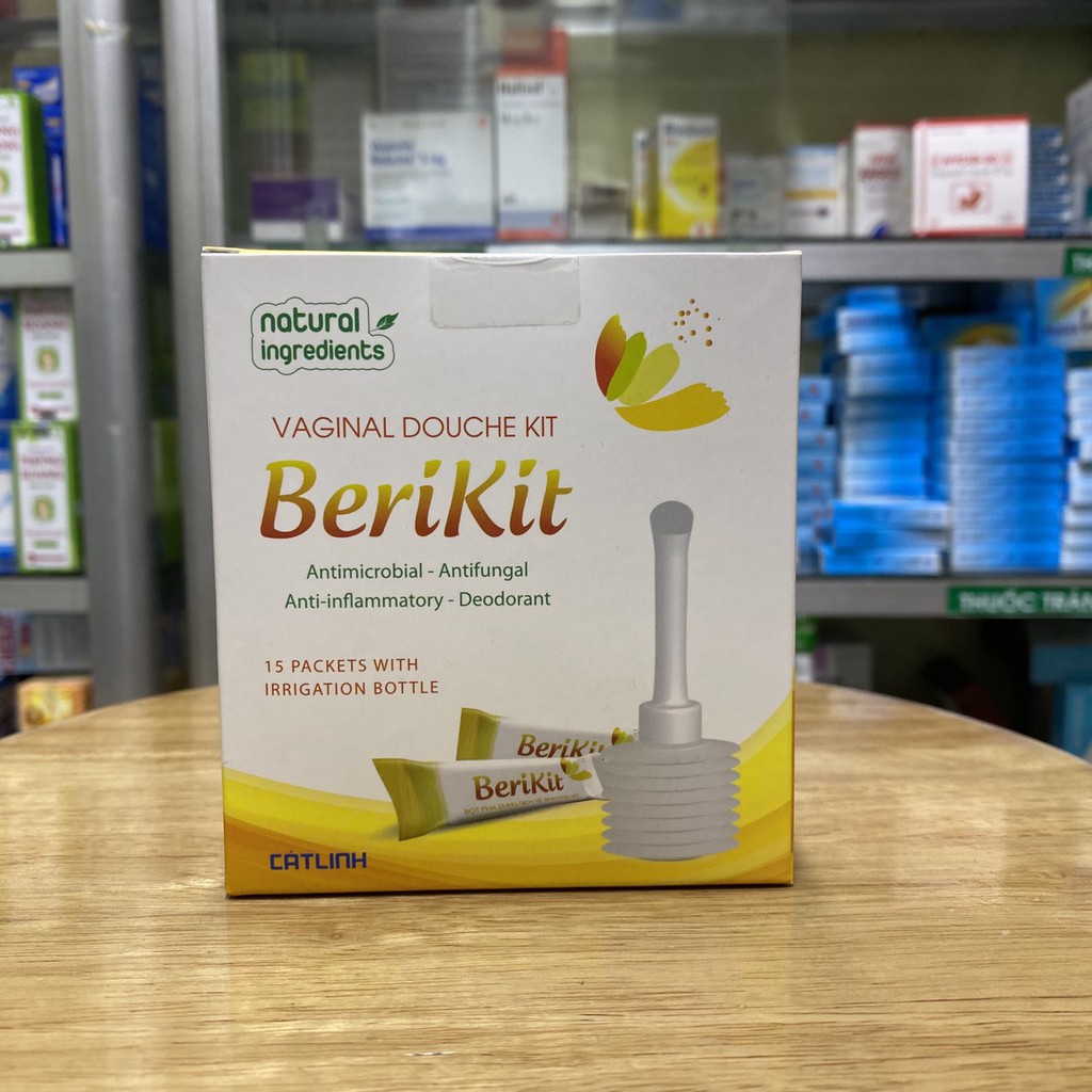 Berikit Kit Mẫu mới gồm 15 gói rửa của Dược phẩm Cát Linh