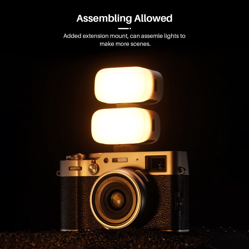 Đèn LED 8 Màu Siêu Nhỏ Gọn Ulanzi VL15 Cho Điện Thoại, Máy Ảnh DSLR, Gopro