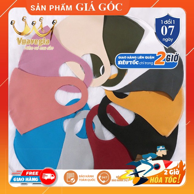 Combo 10 Khẩu Trang Vải Su 3D Poly 2 Da Hàng Đẹp Giá Tốt