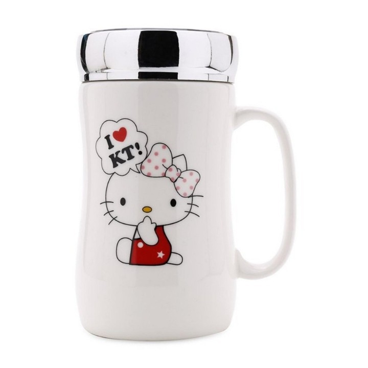 Cốc giữ nhiệt Hello Kitty kèm gương