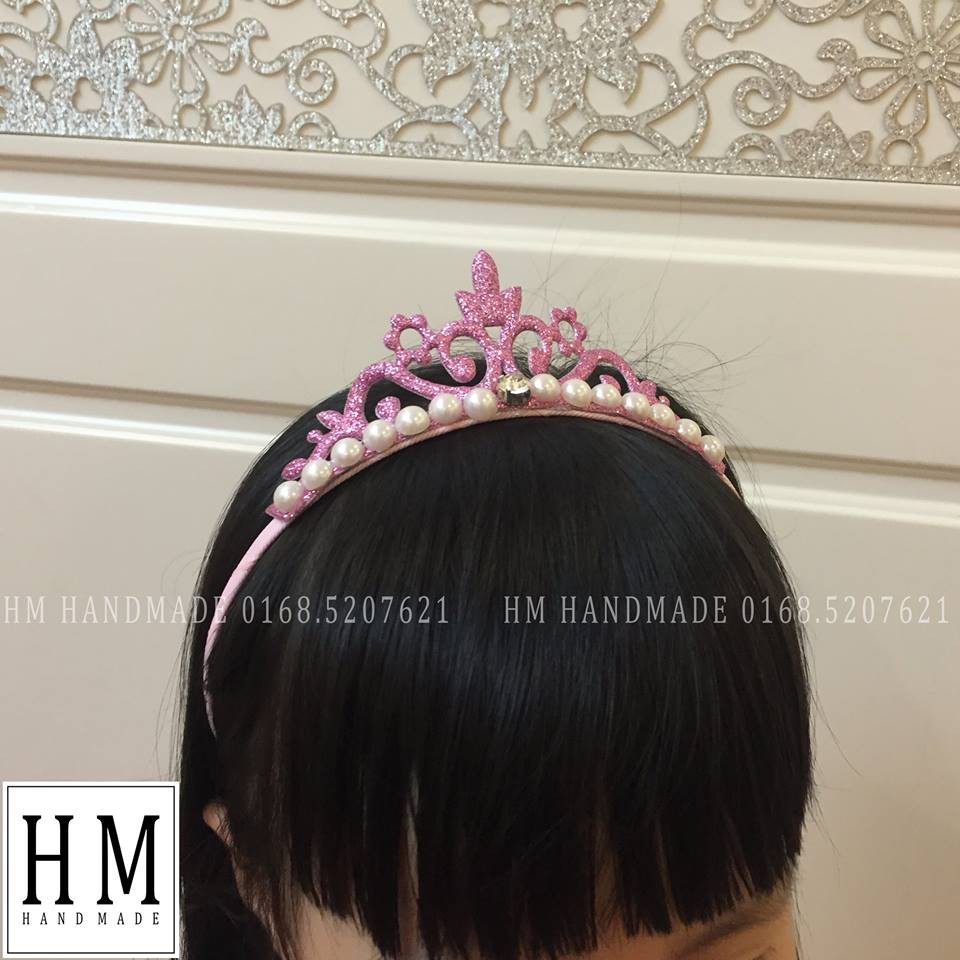 Bờm công chúa, bờm vương miện cho bé