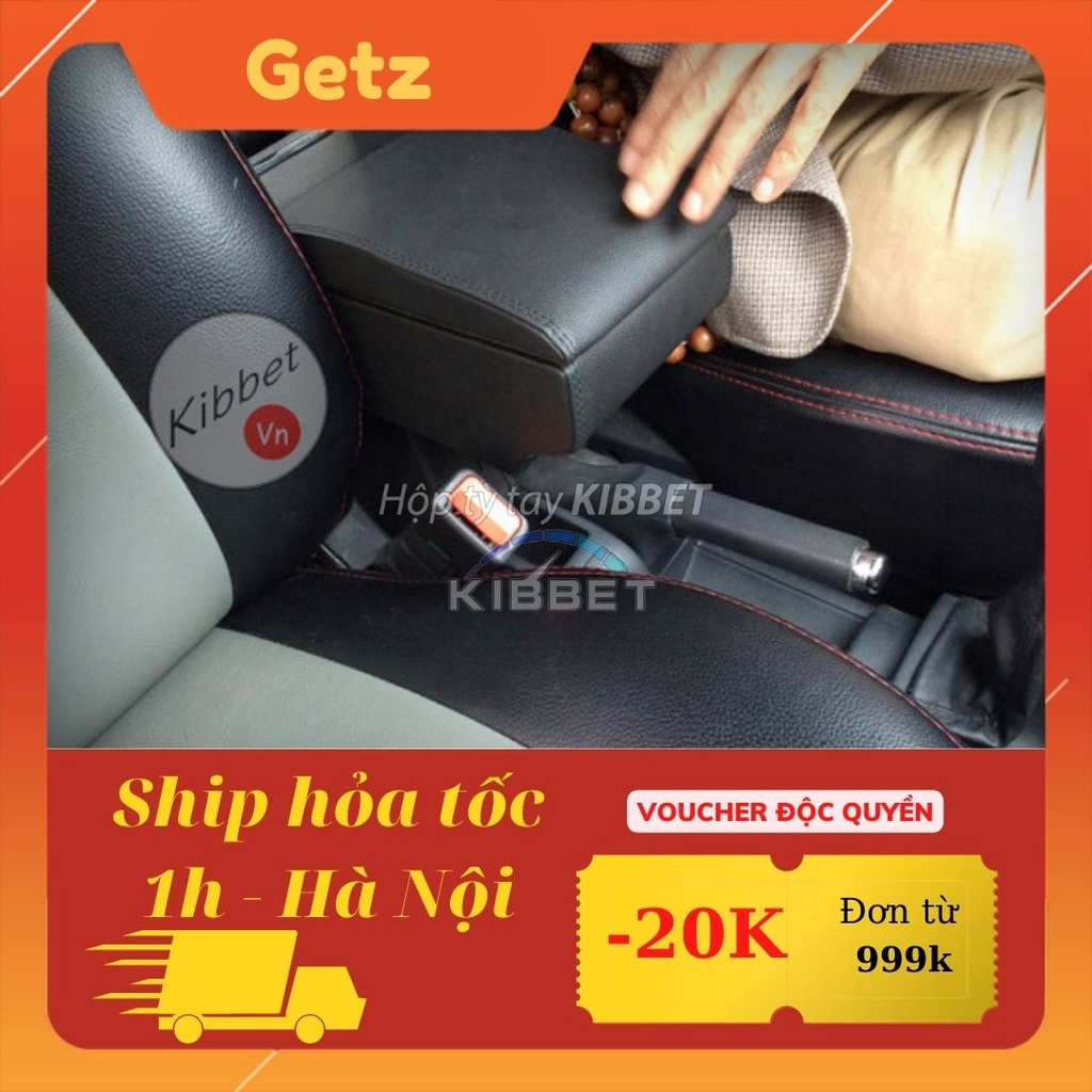 ☘️SẴN HÀNG☘️Hộp tỳ tay Getz Kibbet – Bệ tì tay không khoan vít loại 1490 chuẩn theo xe, không cho Fadil Xpander i10