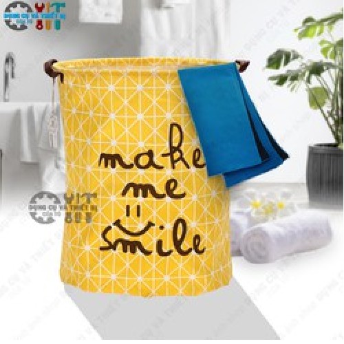 Sọt vải đựng đồ vintage cỡ lớn có quai xách (40x50cm)