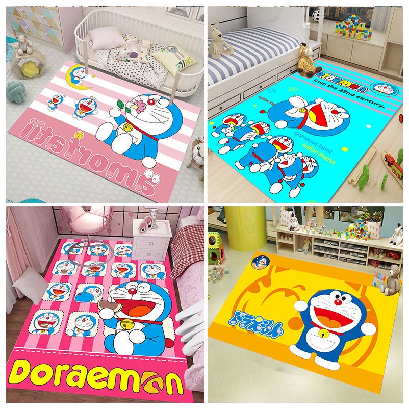 Tấm Thảm Trải Sàn Phòng Khách Hình Doraemon 2022 Dễ Thương