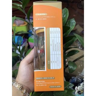 Bình Toom PPSU Nhật 120ml-240ml (tặng kèm 1 núm ti)