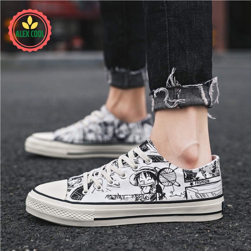 [ Free Ship ] Giày nam giày cao cổ thấp cổ thể thao kiểu hình Luffy | BigBuy360 - bigbuy360.vn