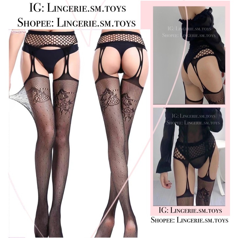 Tất Chân Lưới Cách Điệu | Vớ Lưới Nối Đùi Sexy | Garter