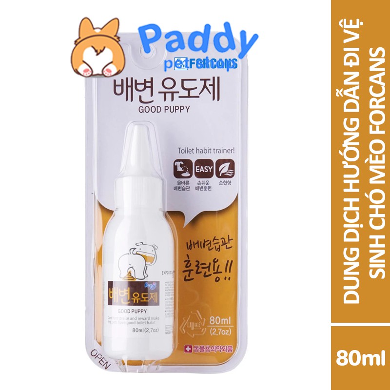 Dung Dịch Hướng Dẫn Chó Đi Vệ Sinh Forcans Good Puppy (80ml)