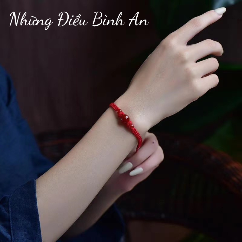 Vòng tay mã não tự nhiên phong thủy mang lại bình an, may mắn 💕FREESHIP 50k💕 - Những Điều Bình An