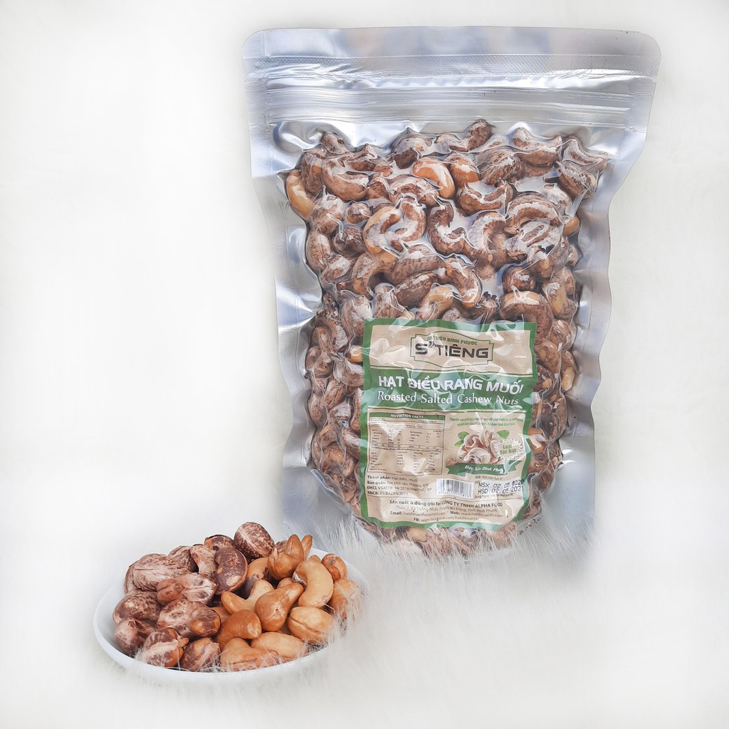 500Gr Hạt Điều Rang Muối Bình Phước Còn Lụa (Size 600-650 Hạt/ 1Kg) Túi Zip Hút Chân Không S'Tiêng | BigBuy360 - bigbuy360.vn