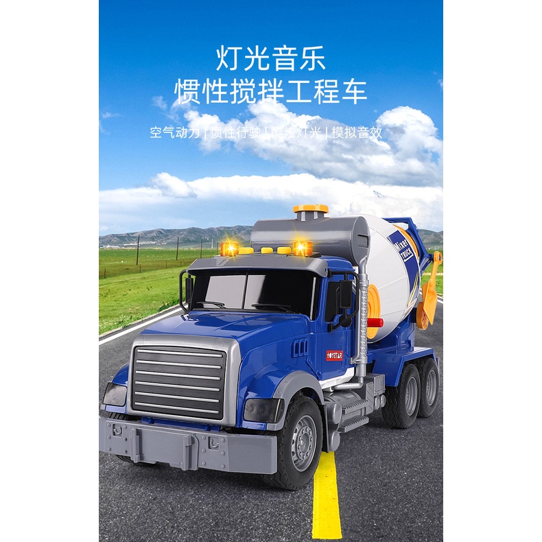Xe bồn trộn bê tông có nhạc cao cấp TOYSTAR