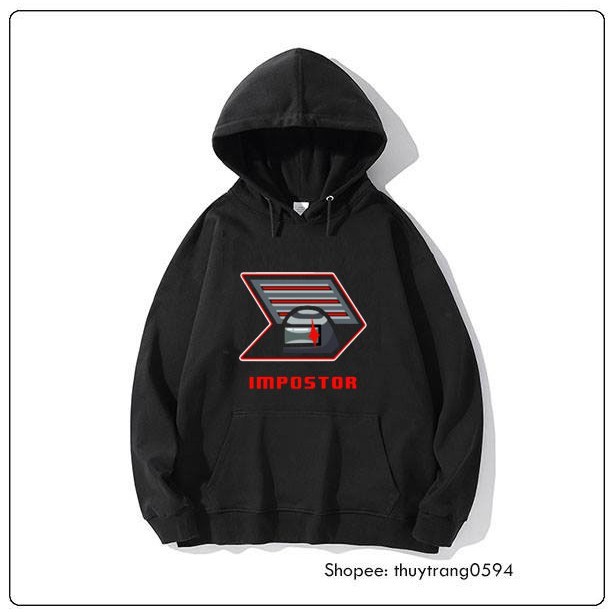 Áo Hoodie game Among US Impostor Vent màu đen độc đáo