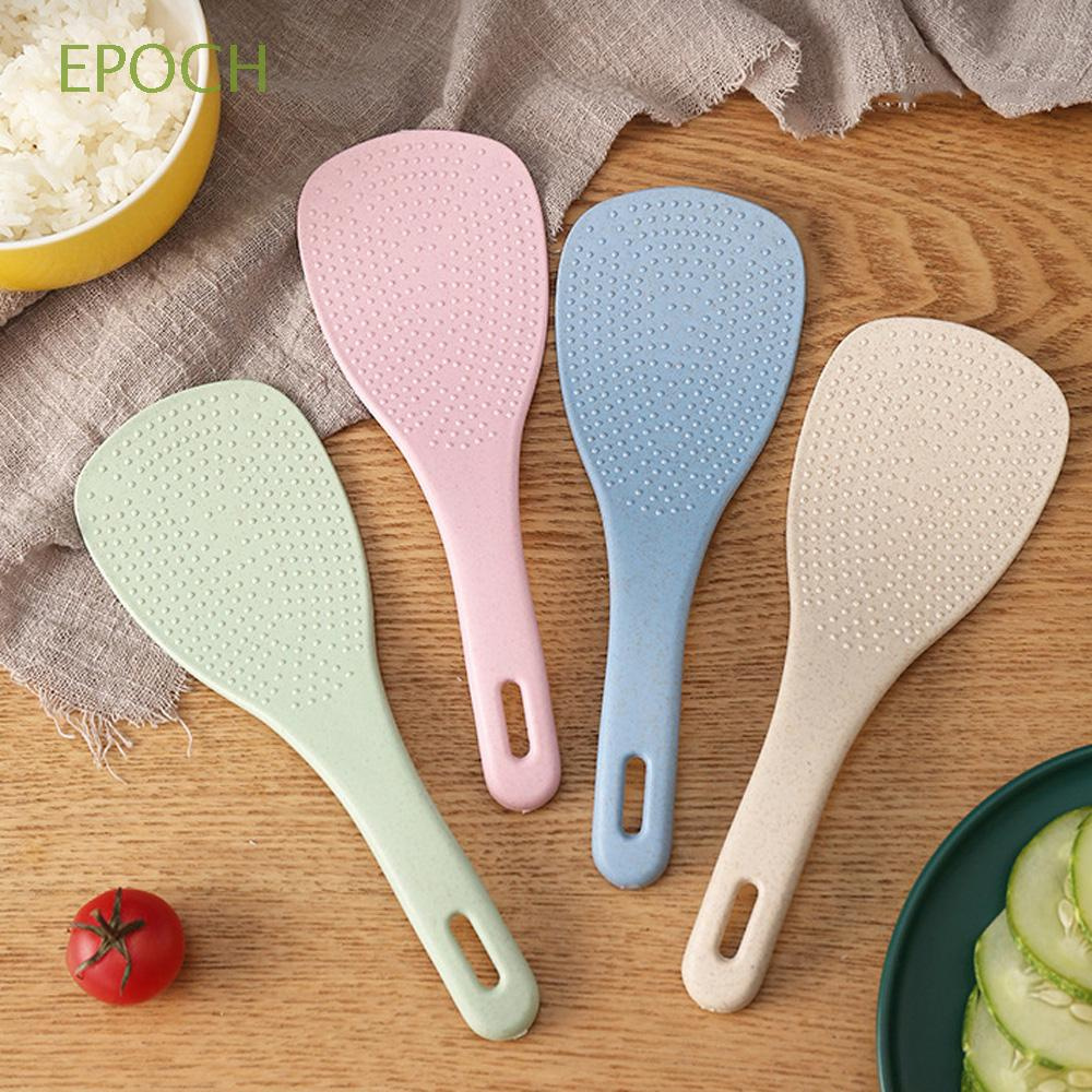 Muỗng xới cơm bằng lúa mì thân thiện với môi trường chống dính tiện dụng cho nhà bếp