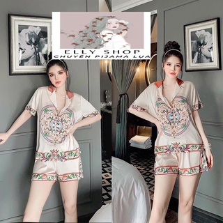 Đồ ngủ, đồ bộ lụa cao cấp versace sang trọng