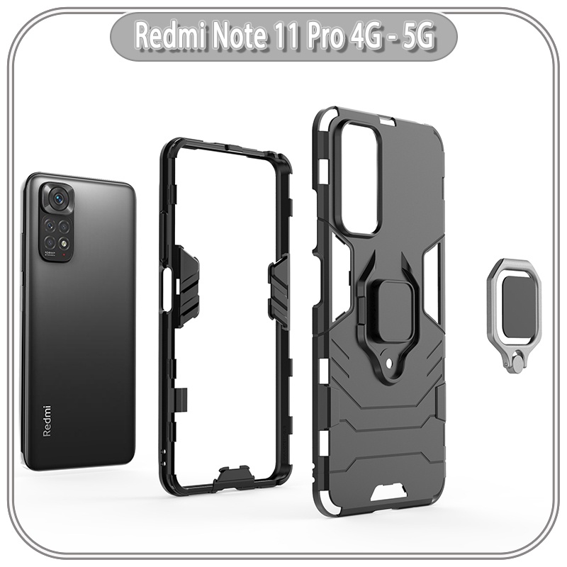Ốp lưng cho Xiaomi Redmi Note 11 Pro 4G - 5G - Redmi Note 12 Pro 4G iRON MAN IRING Nhựa PC cứng viền dẻo chống sốc