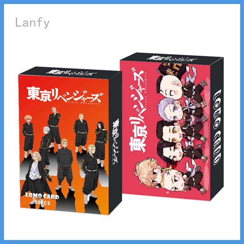 Hộp 30 thẻ ảnh lomo nhân vật anime Haikyuu độc đáo