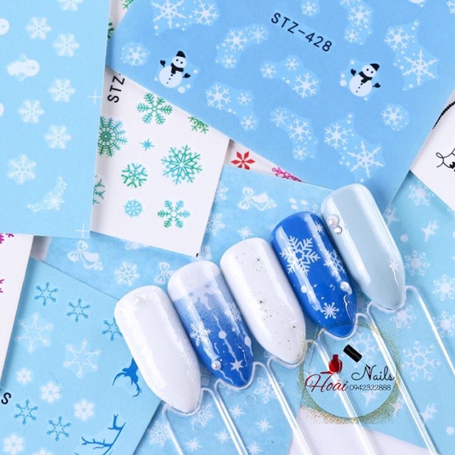 Set xăm noel - Phụ kiện Nail