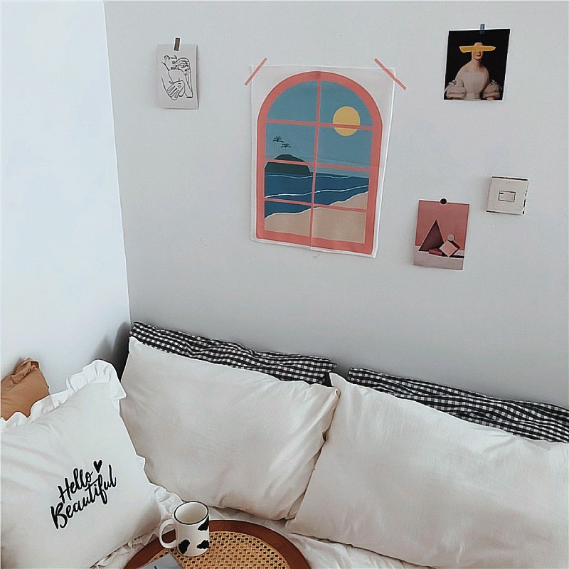 Tranh Vải Hình Cửa Sổ