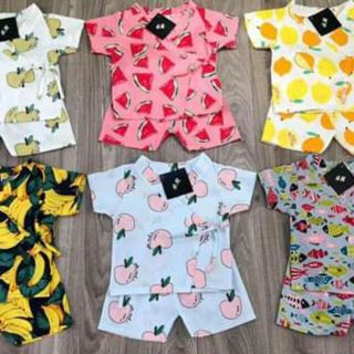 Bộ yukata cho bé( chất thô hàn)