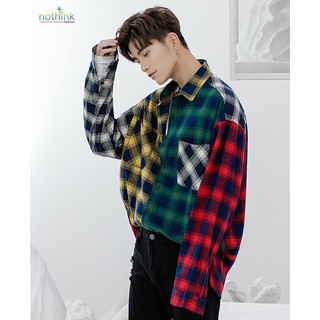 ÁO SƠ MI FLANNEL PHỐI MÀU