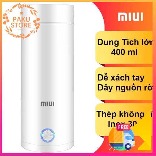 Bình Giữ Nhiệt Xiaomi Miui , Bình Đun Nước Cầm Tay Siêu Tiện Lợi