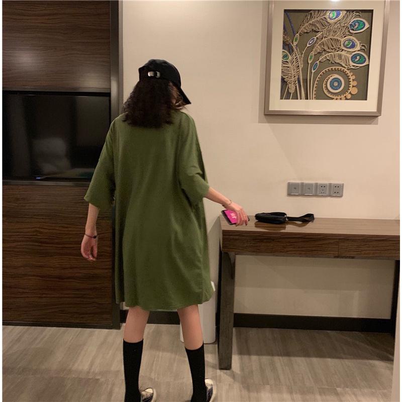 SUXI Áo Thun Tay Ngắn Màu Sắc Đơn Giản Dễ Phối Đồ Thời Trang Mùa Hè Cho Nữ